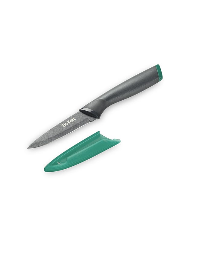 2-Piece Stainless Steel Fresh Kitchen Knife Set Includes Chef Knife 15 cm, Pairing Knife 9 cm With Cover Multicolour