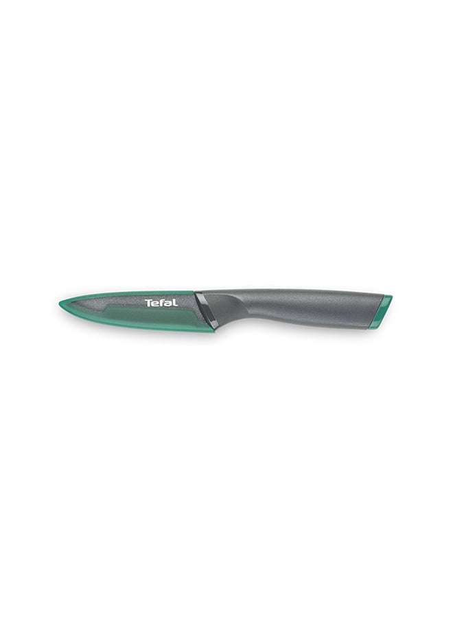 2-Piece Stainless Steel Fresh Kitchen Knife Set Includes Chef Knife 15 cm, Pairing Knife 9 cm With Cover Multicolour