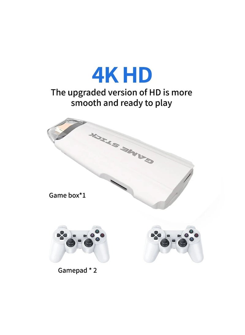 X2 MAX Video Game Console 4K HD 128G Built-in 30000 Games Wireless Controller TV Game Stick Retro Handheld Game Player for GBA