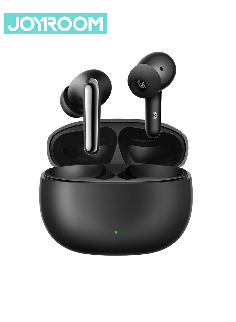 ANC True Wireless Earphones BT 5.4 Supports Connecting To 2 Devices Wirelessly, 4 Mics, AI Calling Noise Reduction Earphone Black