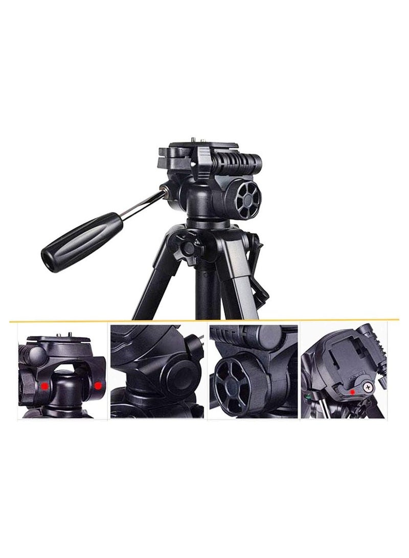 Professional Tripod with Damping Head Fluid Pan for SLR/DSLR Canons and NIKONs + Carrying Bag