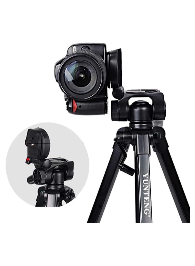 Professional Tripod with Damping Head Fluid Pan for SLR/DSLR Canons and NIKONs + Carrying Bag