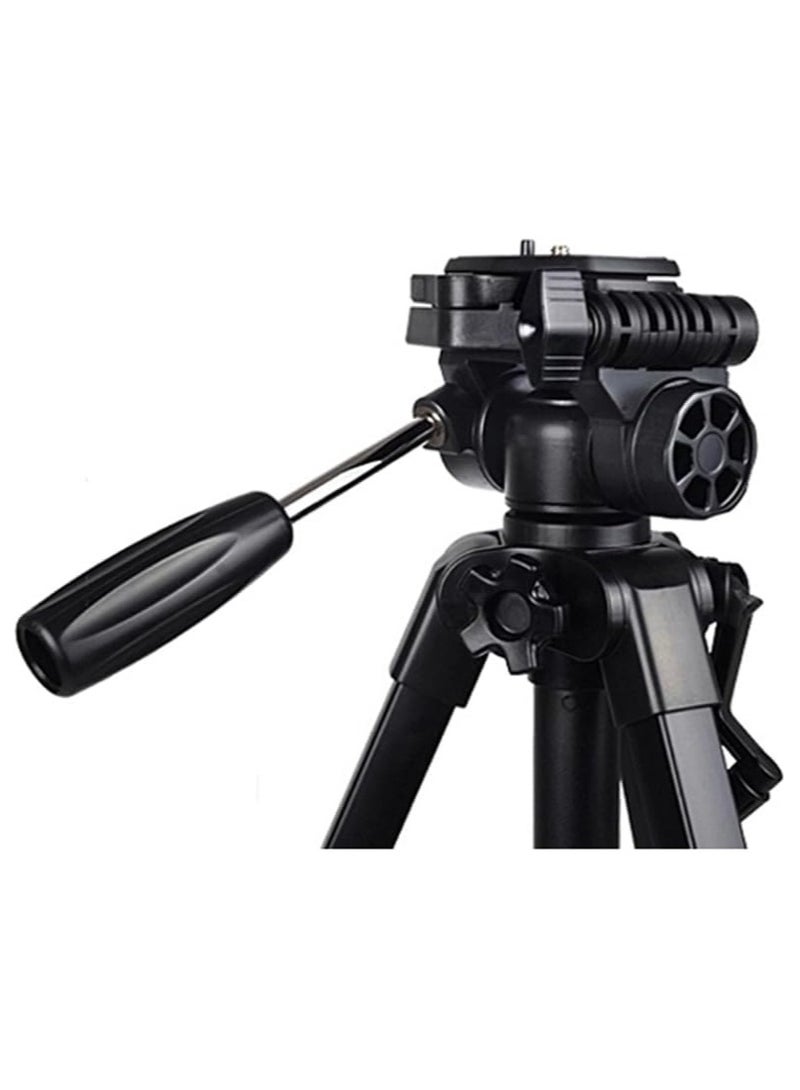 Professional Tripod with Damping Head Fluid Pan for SLR/DSLR Canons and NIKONs + Carrying Bag