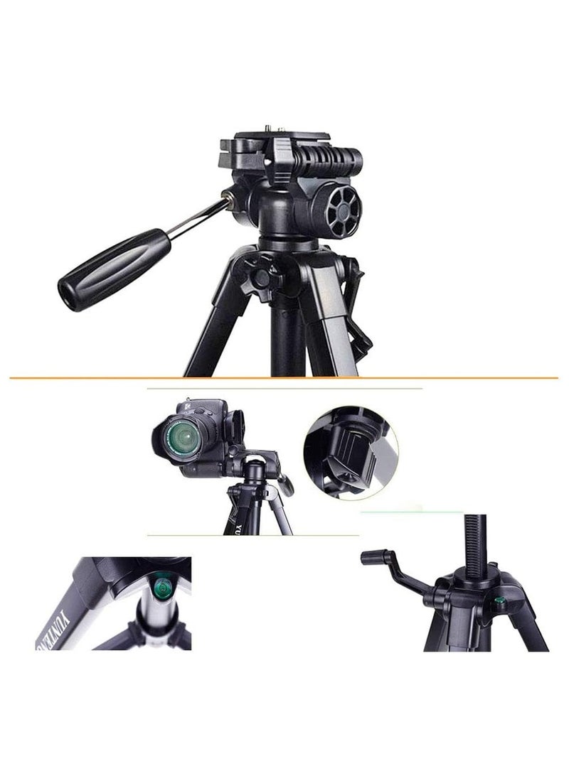 Professional Tripod with Damping Head Fluid Pan for SLR/DSLR Canons and NIKONs + Carrying Bag