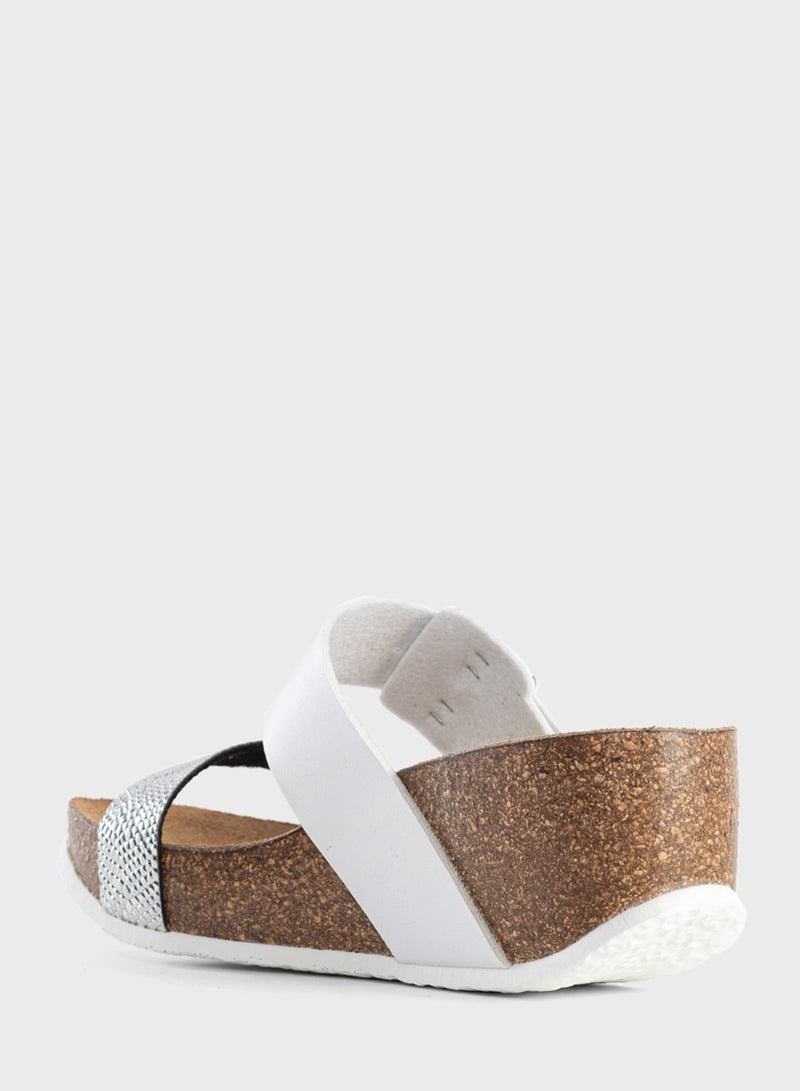 Newcastle Multi Strap Wedge Sandals