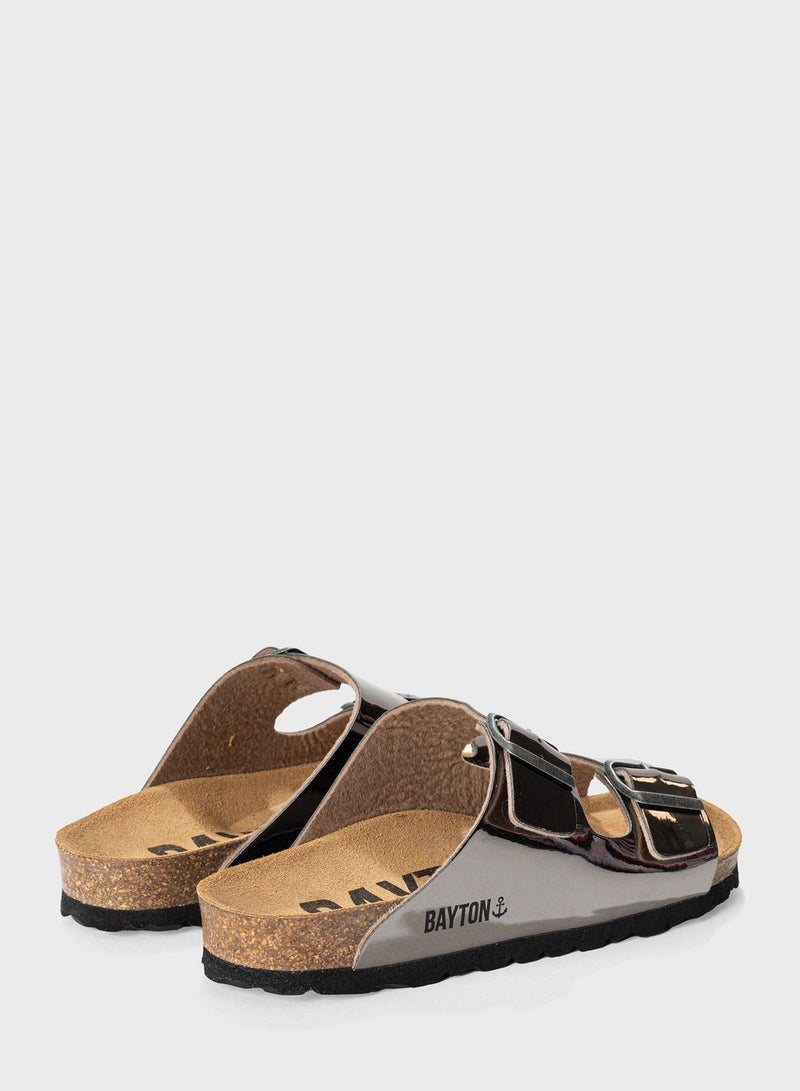 Atlas Double Strap Flat Sandals