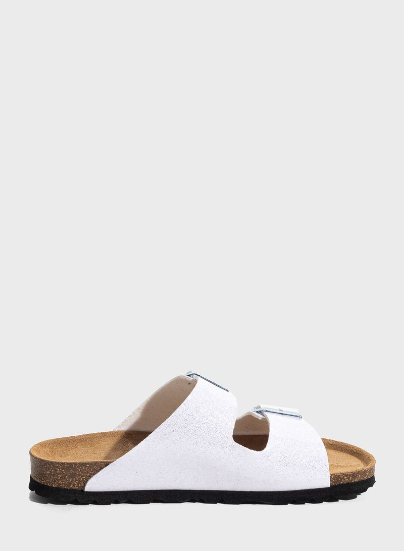 Tracy Double Strap Flat Sandals