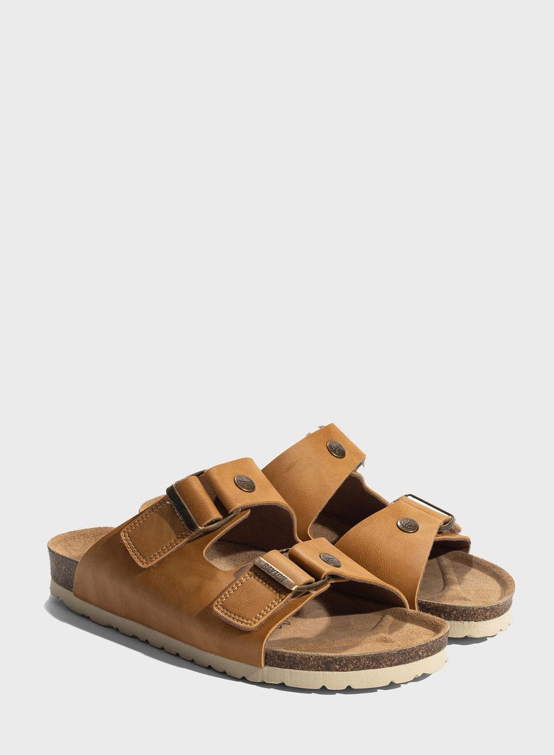 Cezanne Double Strap Flat Sandals