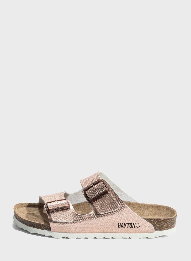 Tracy Double Strap Flat Sandals