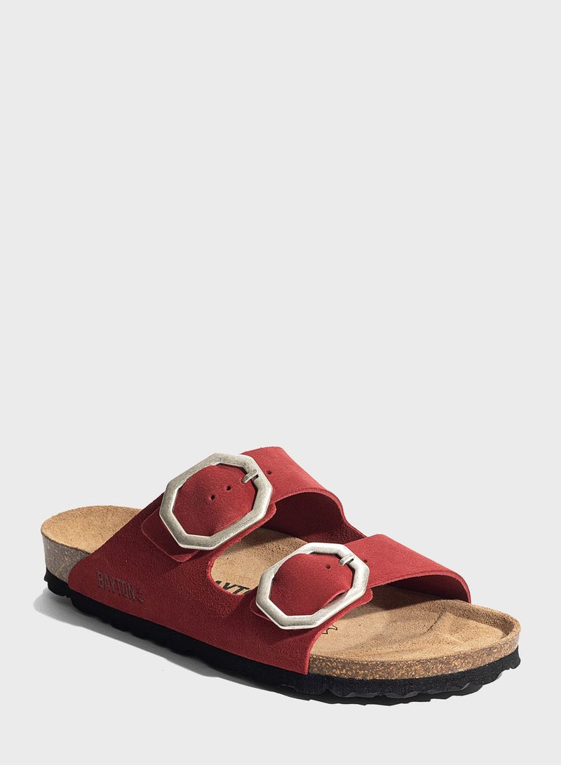 Atlas Double Strap Flat Sandals