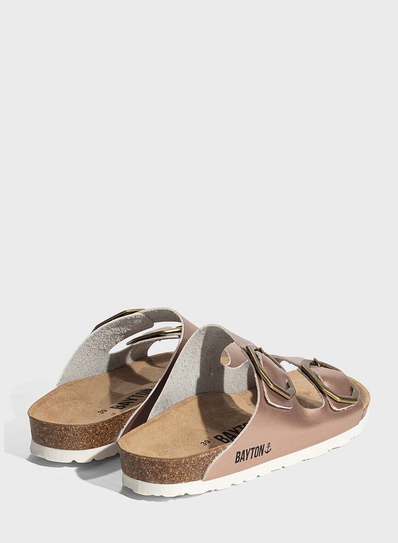 Atlas Double Strap Flat Sandals