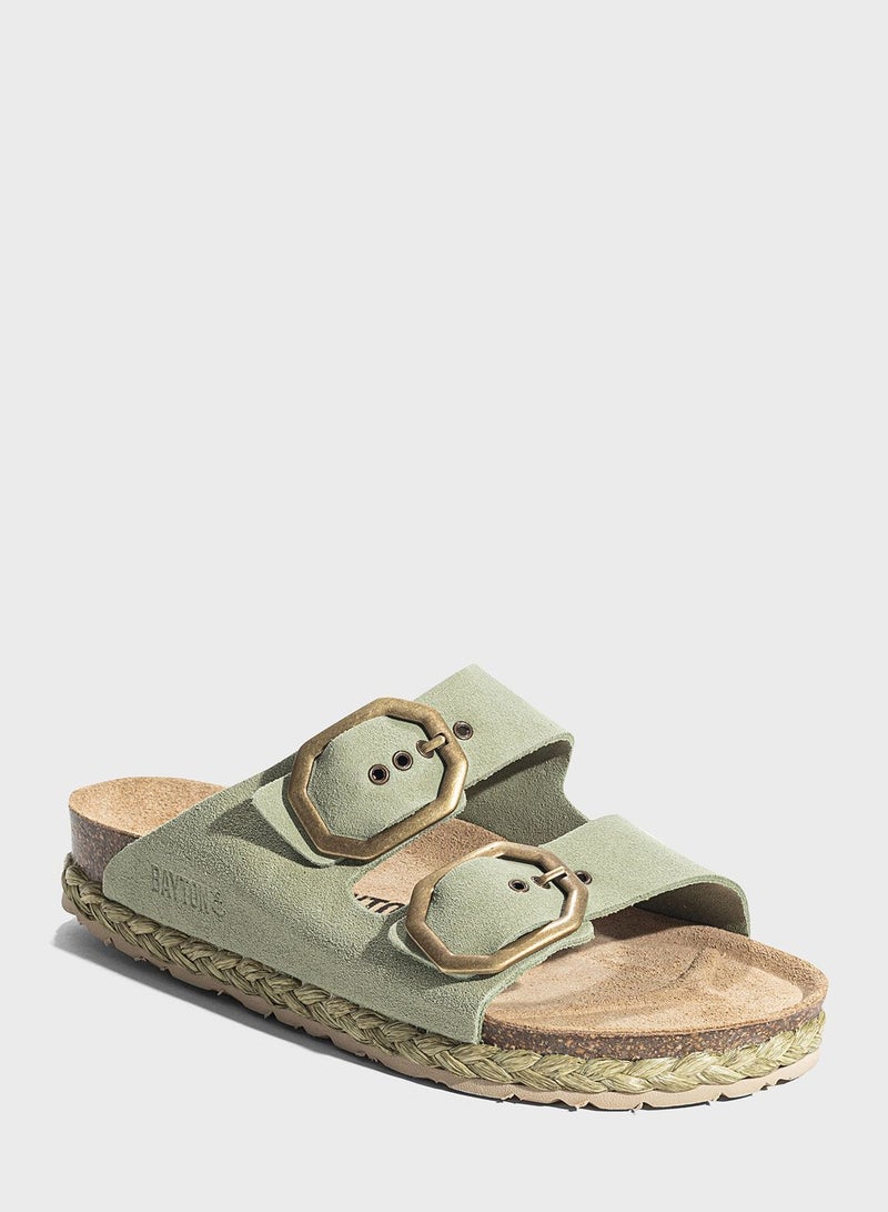 Atlas Double Strap Flat Sandals