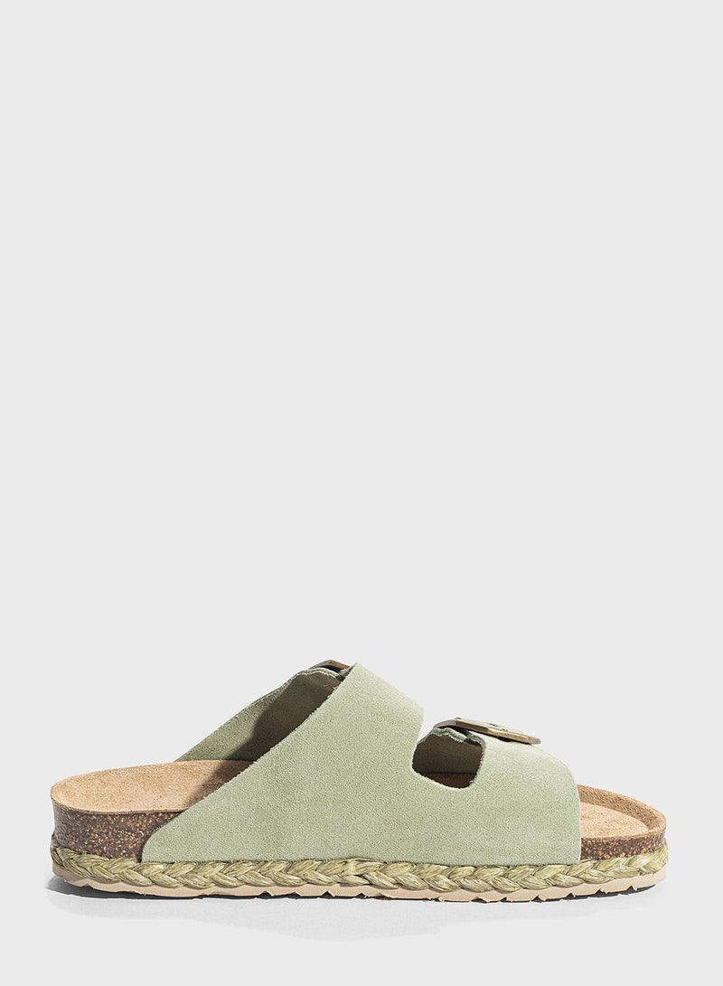 Atlas Double Strap Flat Sandals