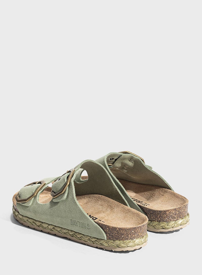 Atlas Double Strap Flat Sandals