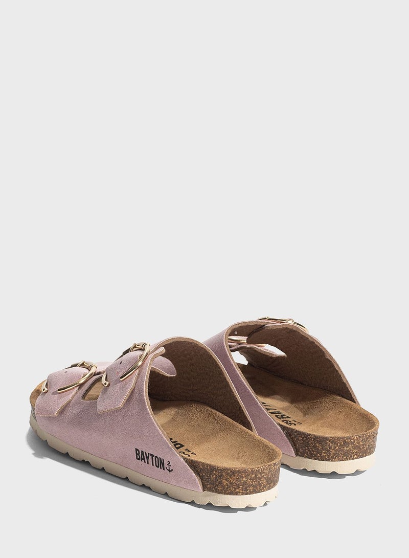 Atlas Double Strap Flat Sandals