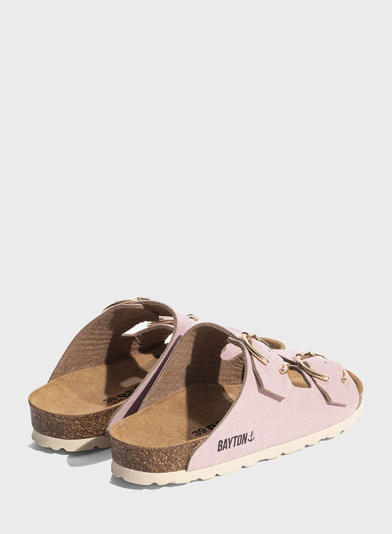 Atlas Double Strap Flat Sandals