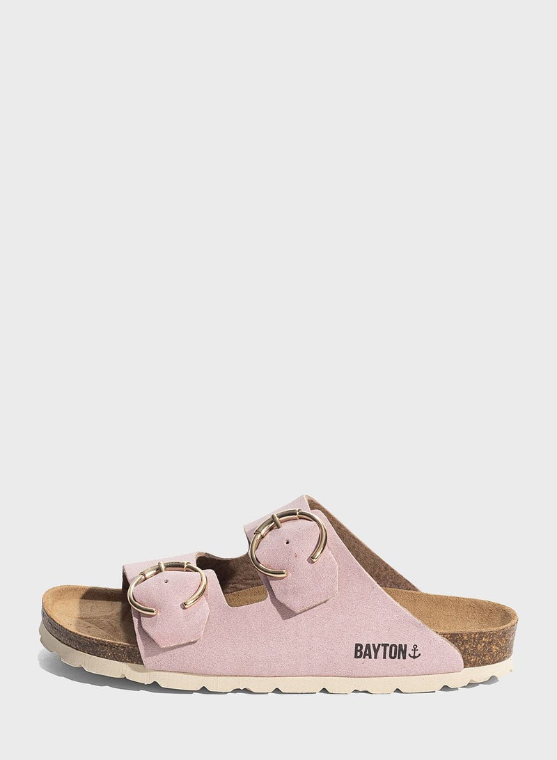 Atlas Double Strap Flat Sandals