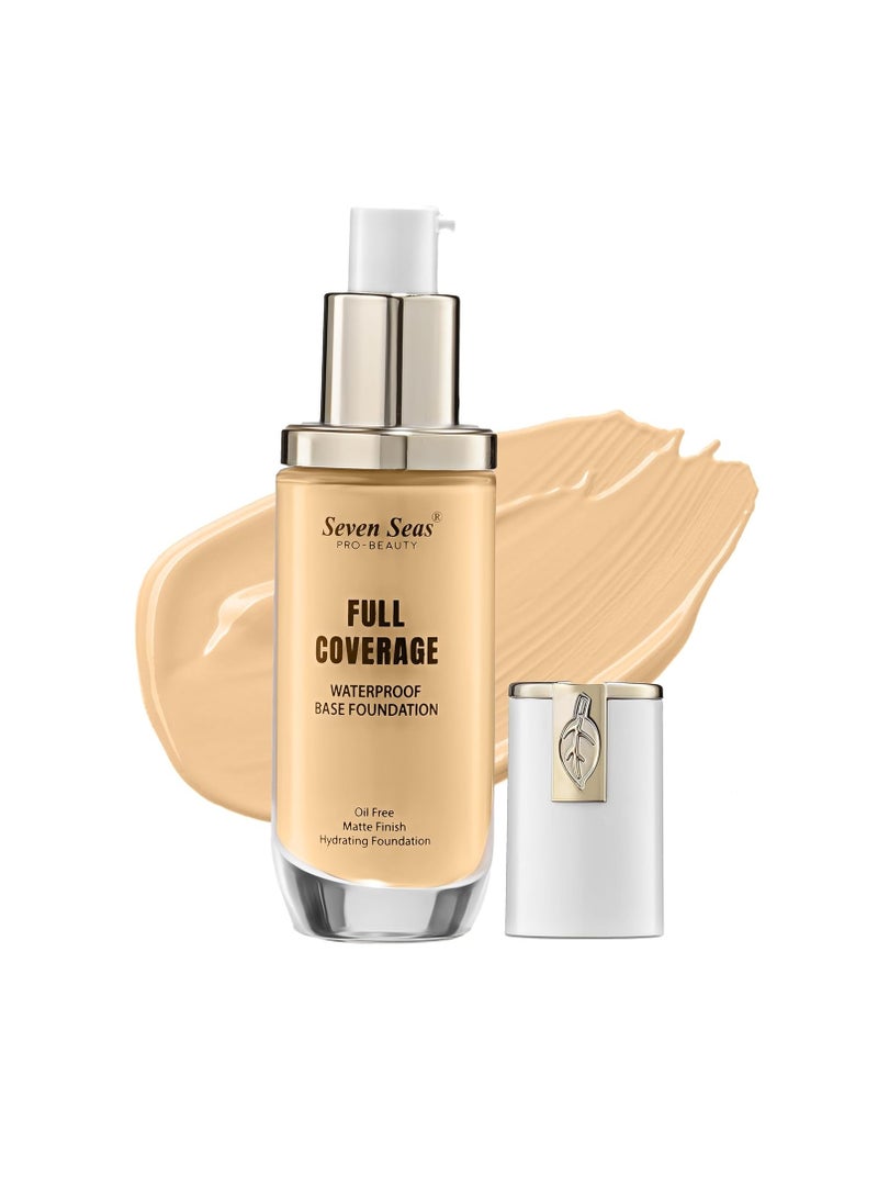 Seven Seas Matte Finish Full Skin Coverage Base Oil Free Waterproof Foundation Long Lasting Full Coverage  Face Makeup Foundation Women  Girls Natural