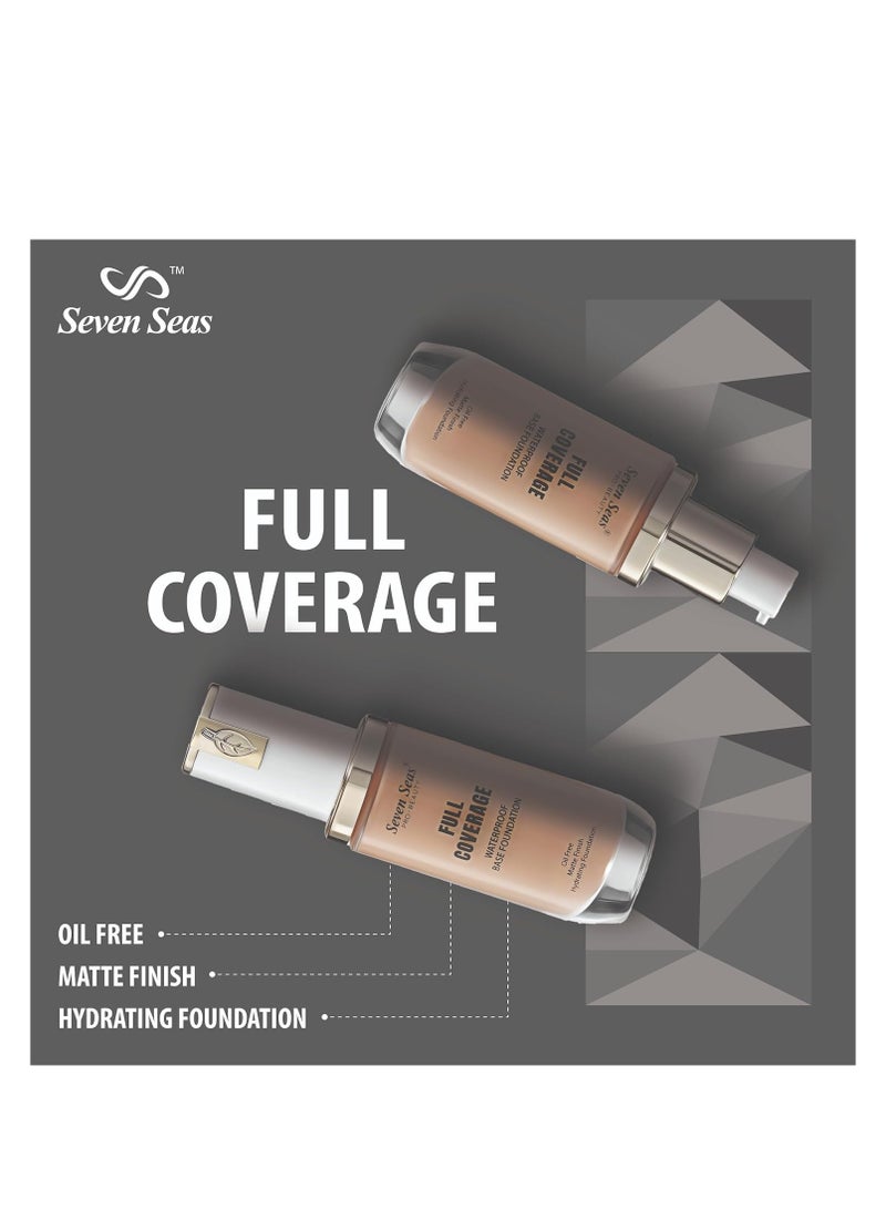 Seven Seas Matte Finish Full Skin Coverage Base Oil Free Waterproof Foundation Long Lasting Full Coverage  Face Makeup Foundation Women  Girls Natural