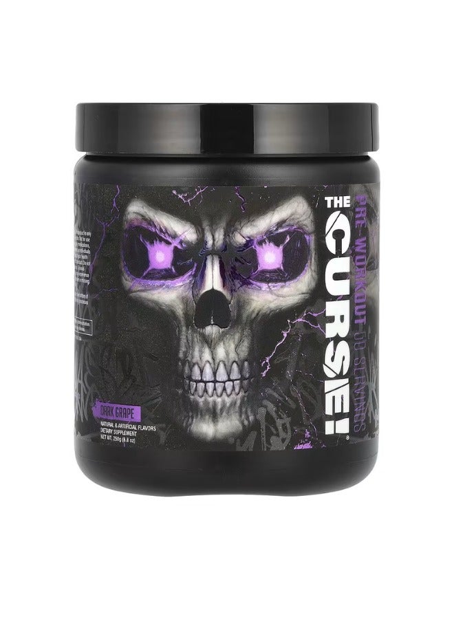 The Curse, Pre-Workout, Dark Grape Flavor,   250 g