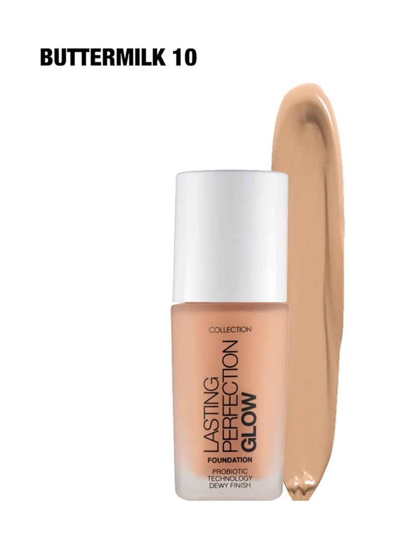 Lasting Perfection 27ml Glow Foundation - Buttermilk