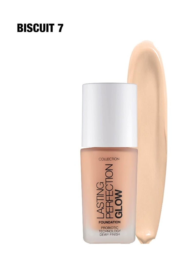 Lasting Perfection 27ml Glow Foundation - Biscuit