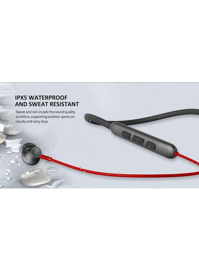 Sound your style with Engage Neck Band E54S Bluetooth Headset Black & Red