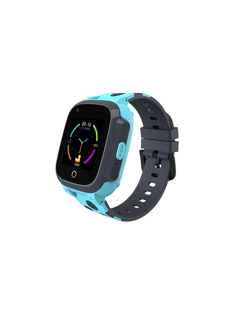 Kids 4G GPS Smart Watch, Waterproof, Heart Rate, 650mAh Battery Lithium - Blue