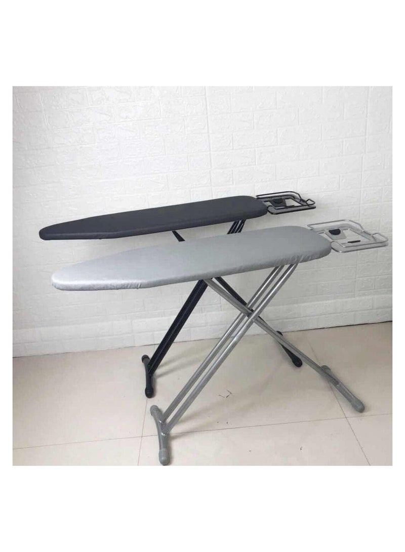 Multi Function Medium Ironing Table Fold Up Ironing Board with Press Holder Removable Premium Cover and Foam Pad Foldable & Height Adjustable Sturdy Strong Durable Compact Easy Storage