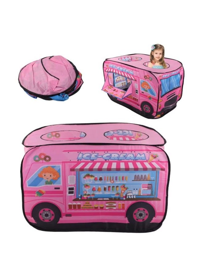 2-4 children playing tent portable ice cream truck pop-up tent indoor and outdoor