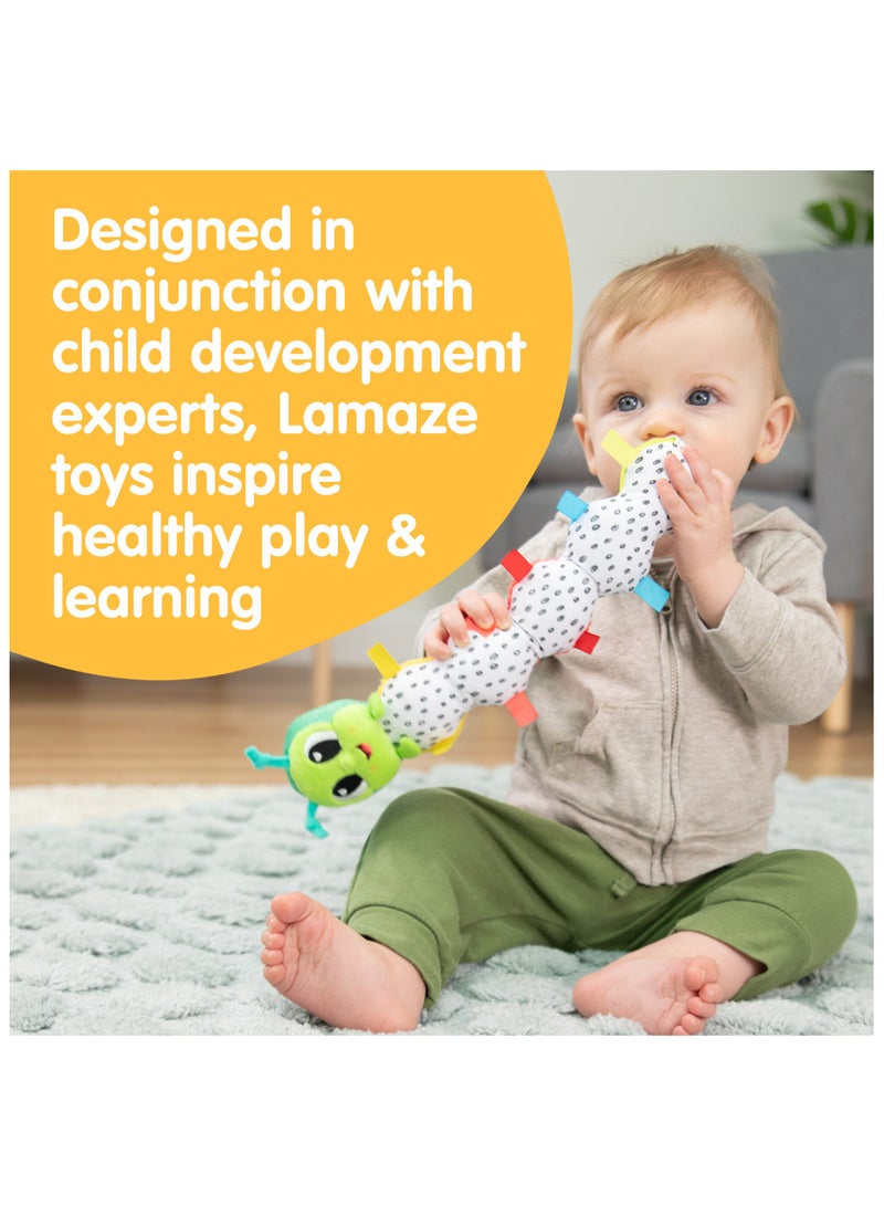 Fidget Caterpillar: Interactive Montessori Sensory Toy for Infant Development - Enhances Motor Skills, Visual and Tactile Engagement, Ideal for Babies 0+ Months, Colorful and Flexible Design