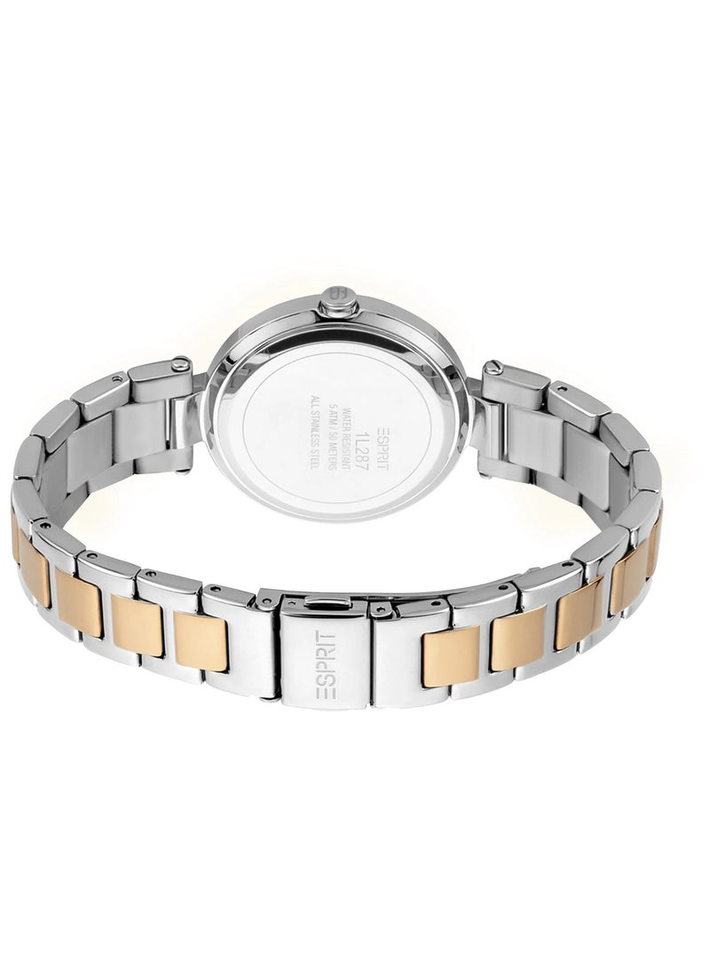 Esprit Stainless Steel Analog Women's Watch With Two Tone Silver And Gold ES1L287M0075