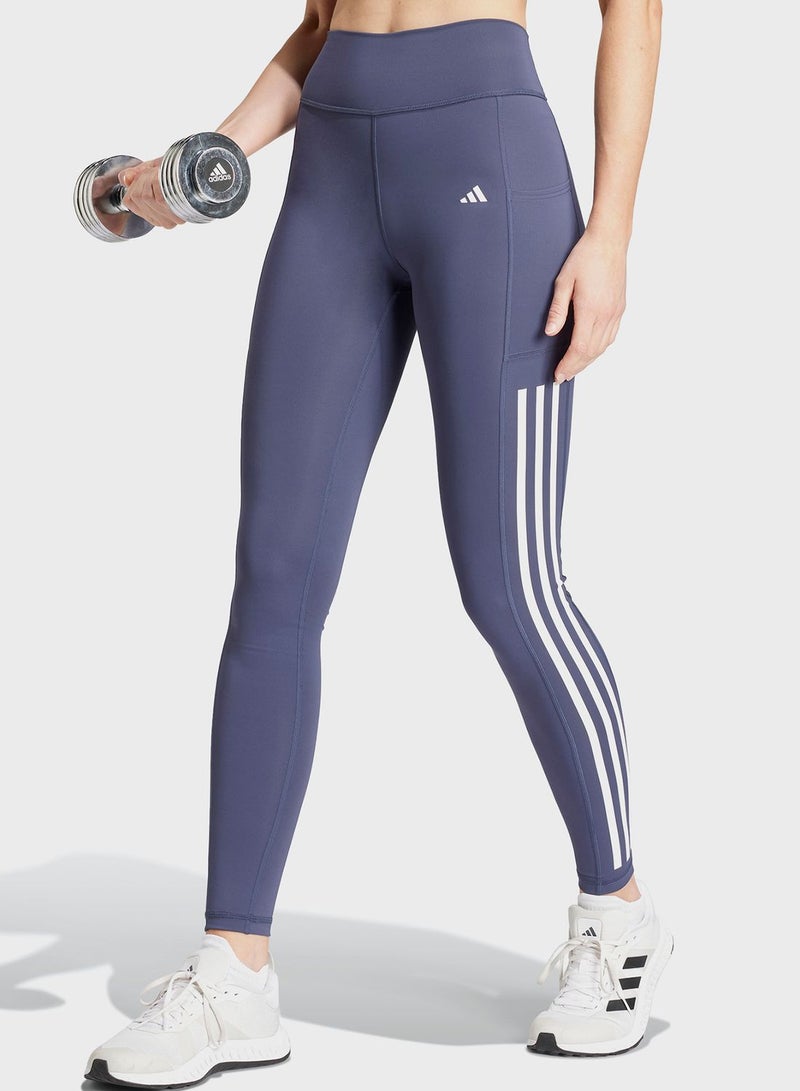 Optime 3 Stripe Full Length Leggings