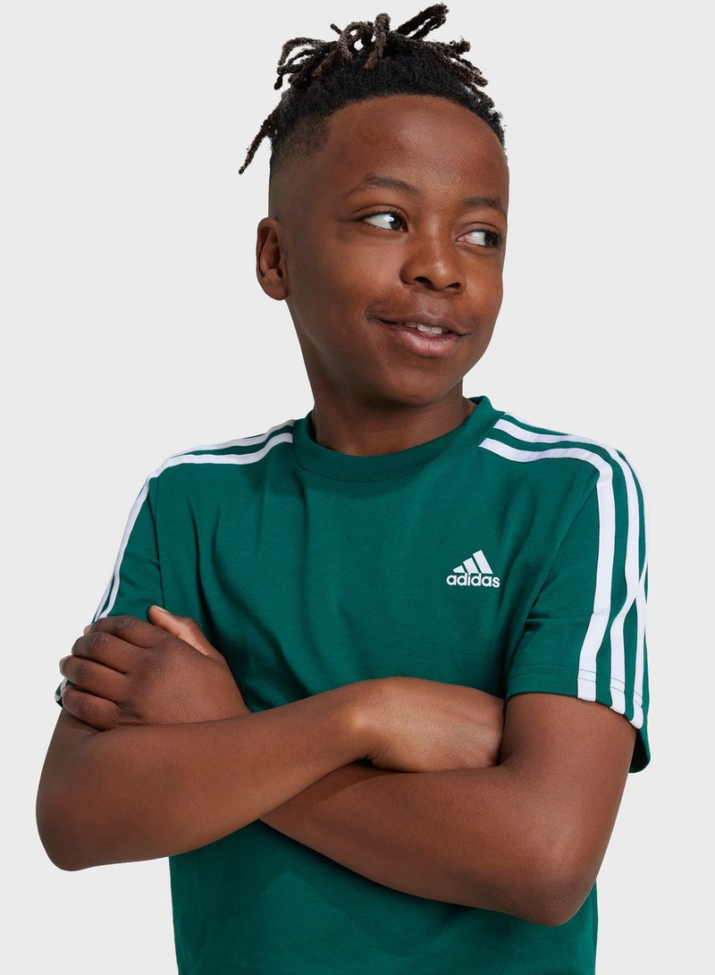 Youth 3 Stripes Logo T-Shirt