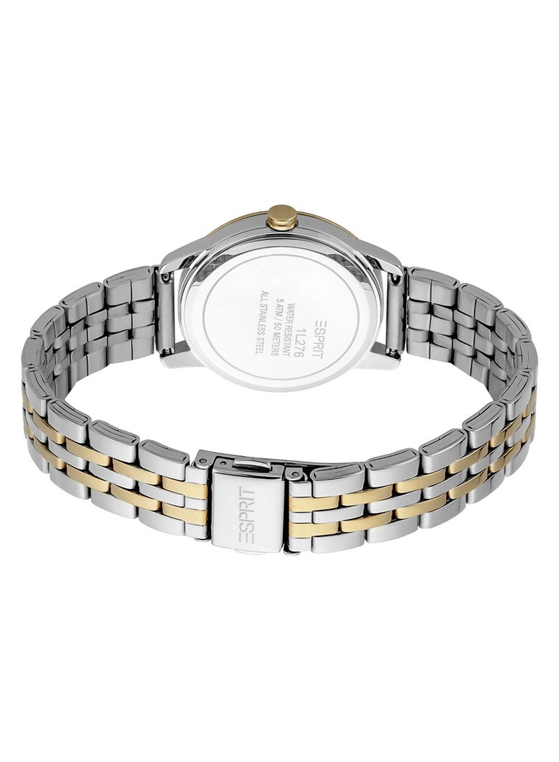 Esprit Stainless Steel Analog Women's Watch With Two Tone Silver And Gold ES1L276M1085