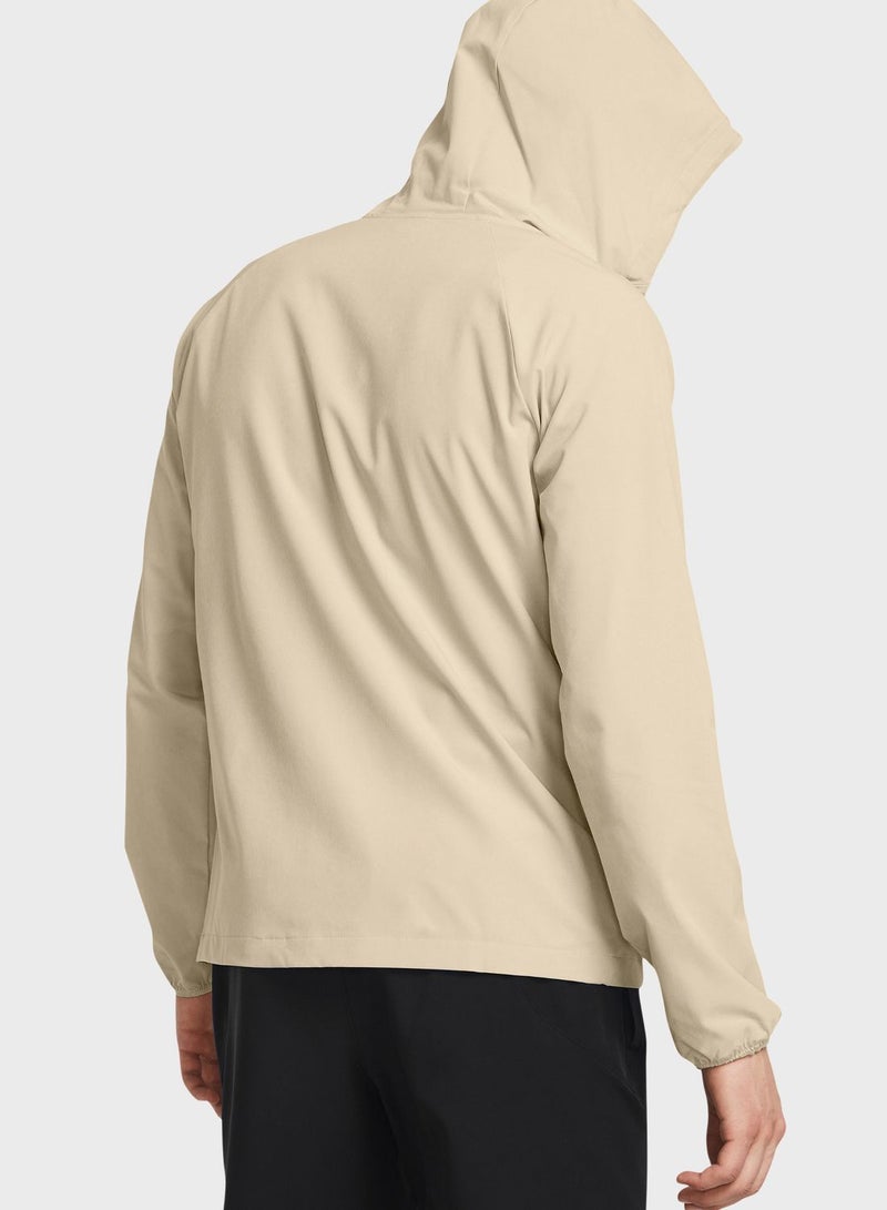 Stretch Woven Windbreaker Jacket