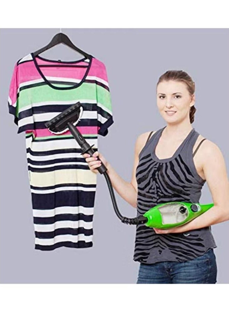 5-In-1 Portable Steam Mop Cleaner Set 0.38L x5 Green/Black/White