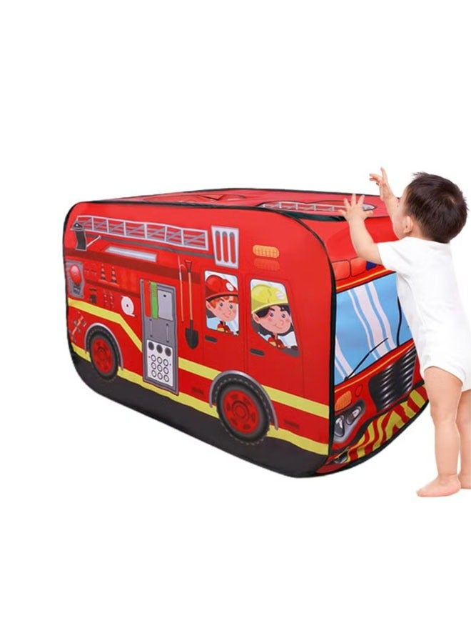 Children's fire truck tents indoor and outdoor pop-up game tents