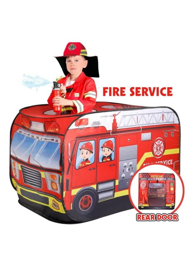 Children's fire truck tents indoor and outdoor pop-up game tents