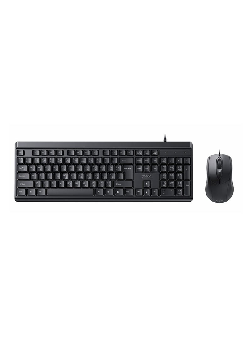 Yesido KB18 High Quality USB Interface Wired Keyboard And Mouse Set