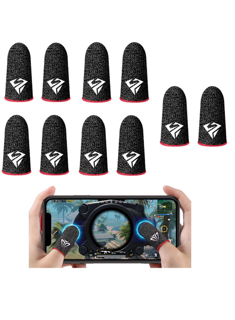 5 Pairs Mobile Game Controller Finger Sleeve Sets Anti-Sweat Breathable Full Touch Screen Sensitive Shoot Aim Joysticks Finger