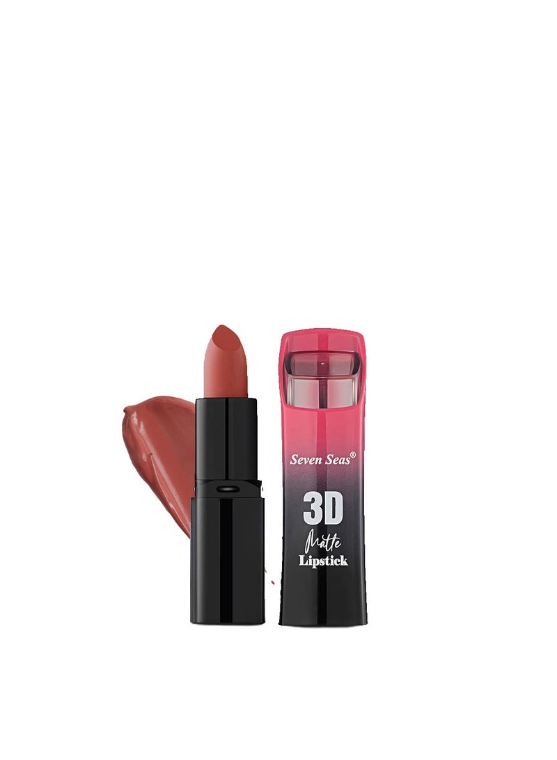 Seven Seas 3D Matte Velvet Finish Full Coverage Matte Long Lasting Lipstick Smooth Application Transferproof and Smudge Proof Highly Pigemented Lipstick for Women Red Berry