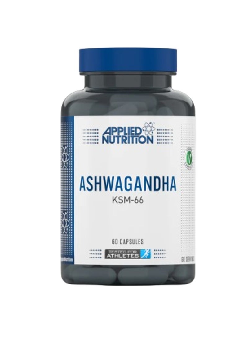 Ashwagandha Ksm 66, 60 Capsules, Reduces Stress, Increases Energy