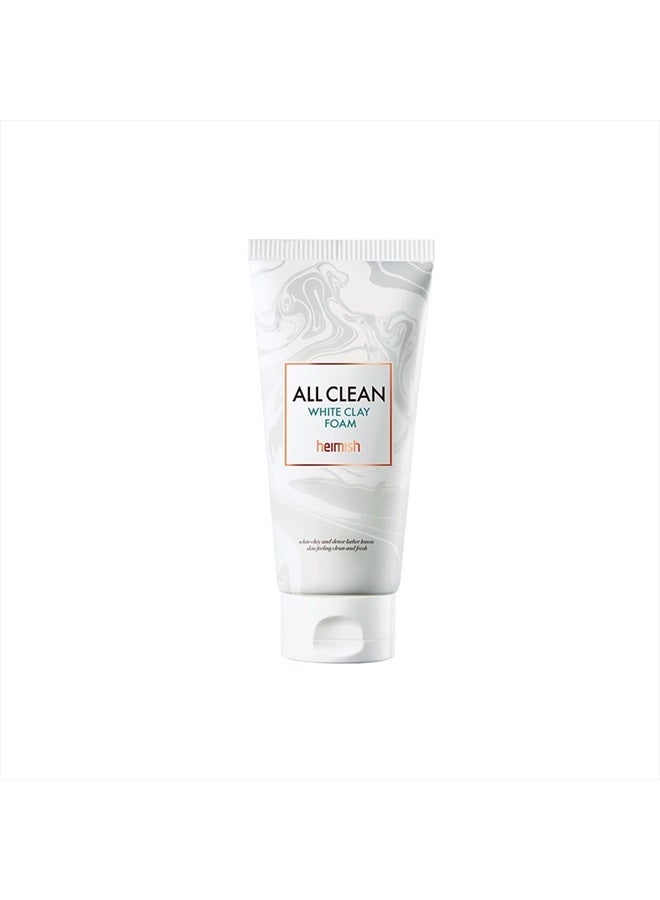 All Clean White Clay Foam 5.3oz /150g | Wash & Exfoliating Facial Cleanser | Daily Care Cleansing Face wash, Sebum control, Acne treatment, Wash for Deep pore cleansing