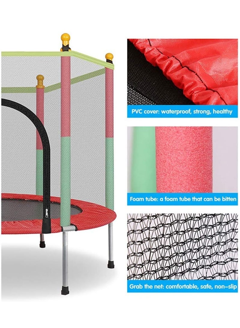 ndoor Trampoline with Protection Net Adult Children Jumping Bed Enclosure Outdoor Trampolines Workout Fitness Equipment