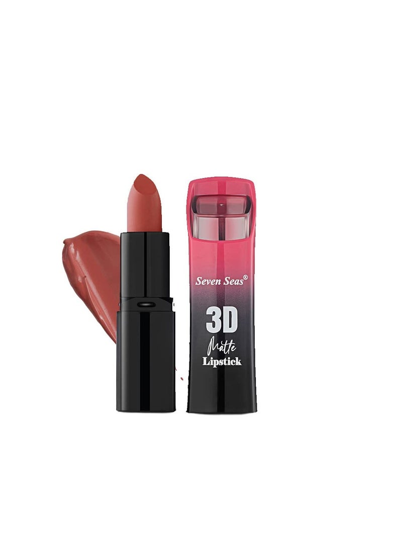 Seven Seas 3D Matte Velvet Finish Full Coverage Matte Long Lasting Lipstick Smooth Application Transferproof and Smudge Proof Highly Pigemented Lipstick for Women NightShadz