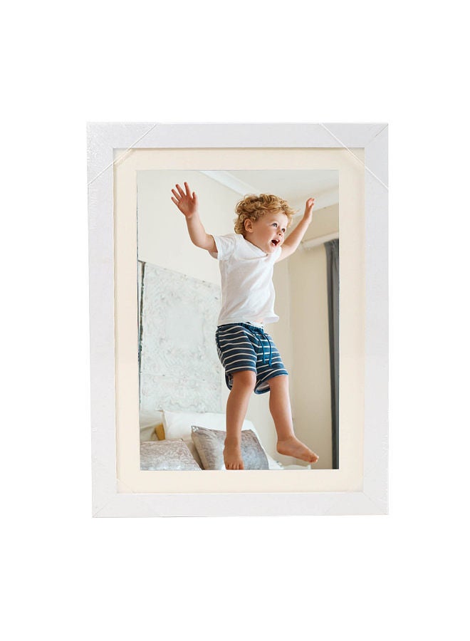 Wooden photo frame table oil painting storage box Kids Art Frames children flip diy photo frame