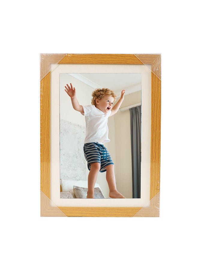 Wooden photo frame table oil painting storage box Kids Art Frames children flip diy photo frame