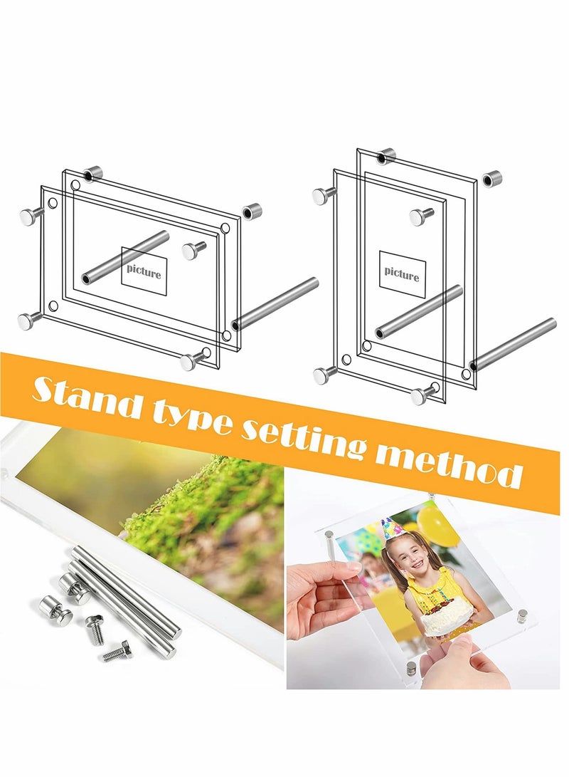Picture Frame, 8.5x11.5 inch Clear Acrylic Photo Frame A4 Letter Size Decorative Poster Desktop Tabletop Display