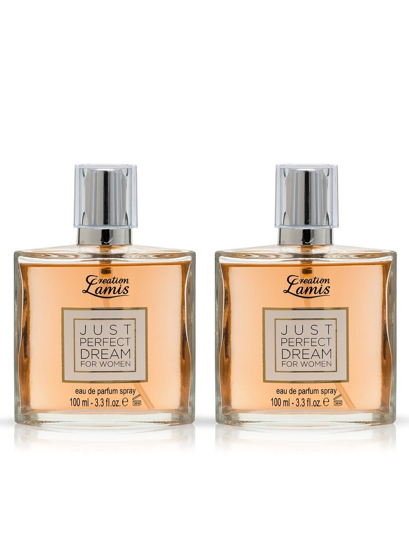 Just Perfect Dream Eau de Parfum For Women 100ml (Pack of 2)